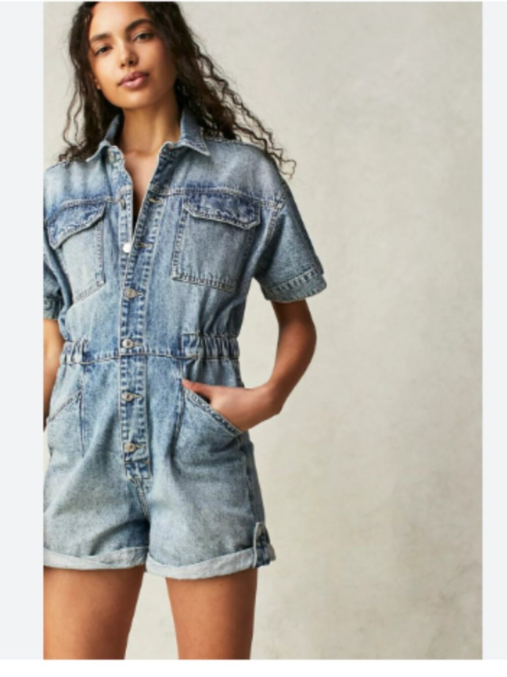 SOLD!!! Free People Marci Cuffed Shortalls Marrakesh Medium